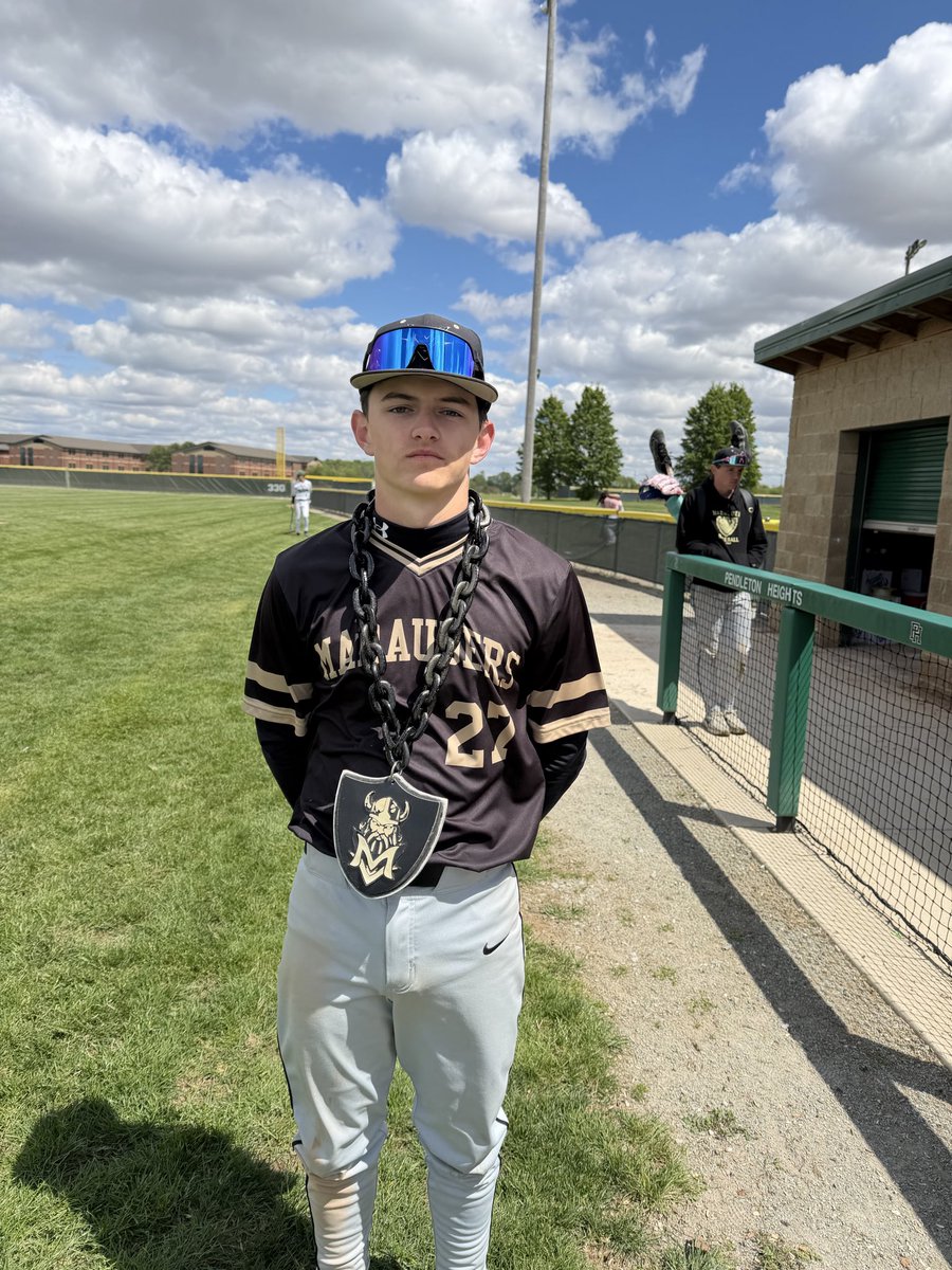 flipper8014's tweet photo. Marauders of the games for our 2 games this past Saturday. @mvmarauders @Bkkinger15 

Game 1
28’ @leomanor_10 great outing in relief
4.2 IP, 1H, 0R, 6K

27’ @jacksongill50 2-3 2 1B

Game 2 
27’ Baylor Cobb - coming ngame 2 after Catcher went down. 

28’ Mason Zike 3-3 2B, 2RBI https://t.co/WzZ9g8nOAF