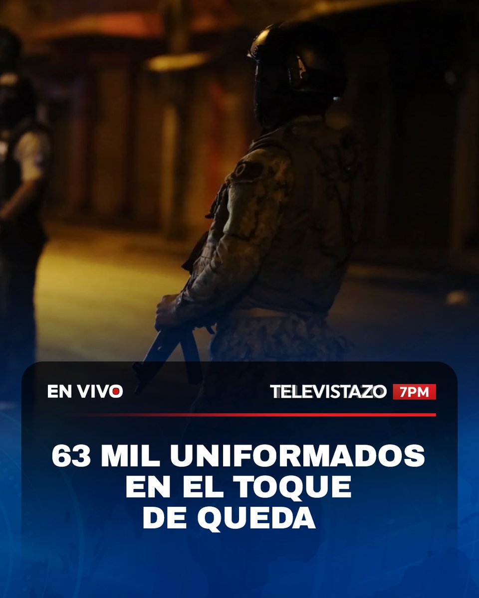 EcuavisaInforma's tweet image. #EnVivo 🔴 |  Desde este domingo rige un nuevo estado de excepción y toque de queda en nueve provincias y cuatro cantones.

El Gobierno movilizó 63 mil unformados de la fuerza pública a las zonas de conflicto.       

📌 Mira #Televistazo 💻 ecuavisa.com/envivo