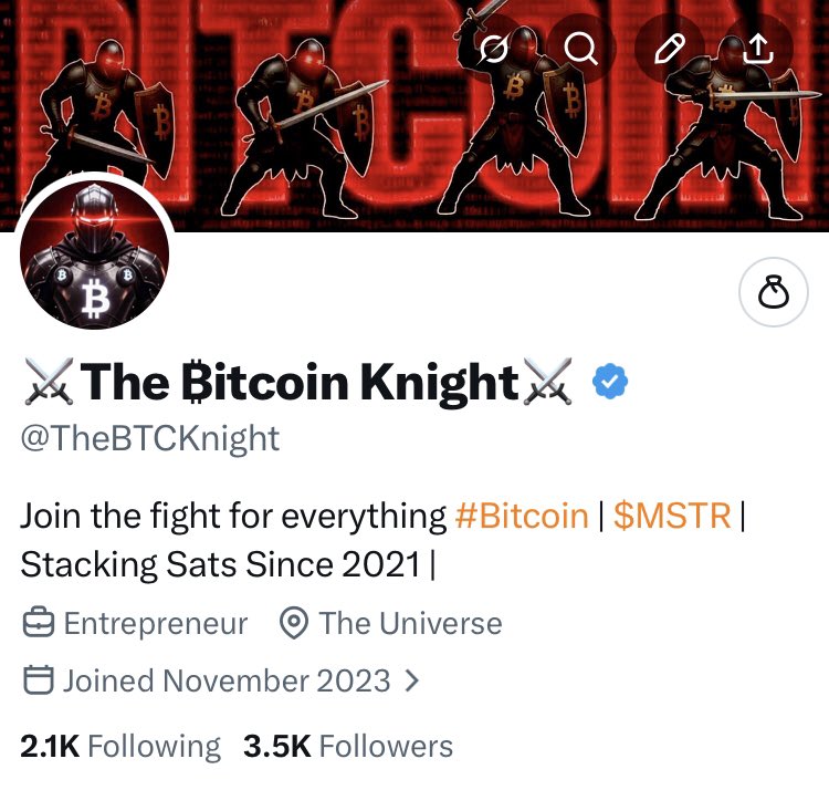 ⚔️The ₿itcoin Knight⚔️ tweet media