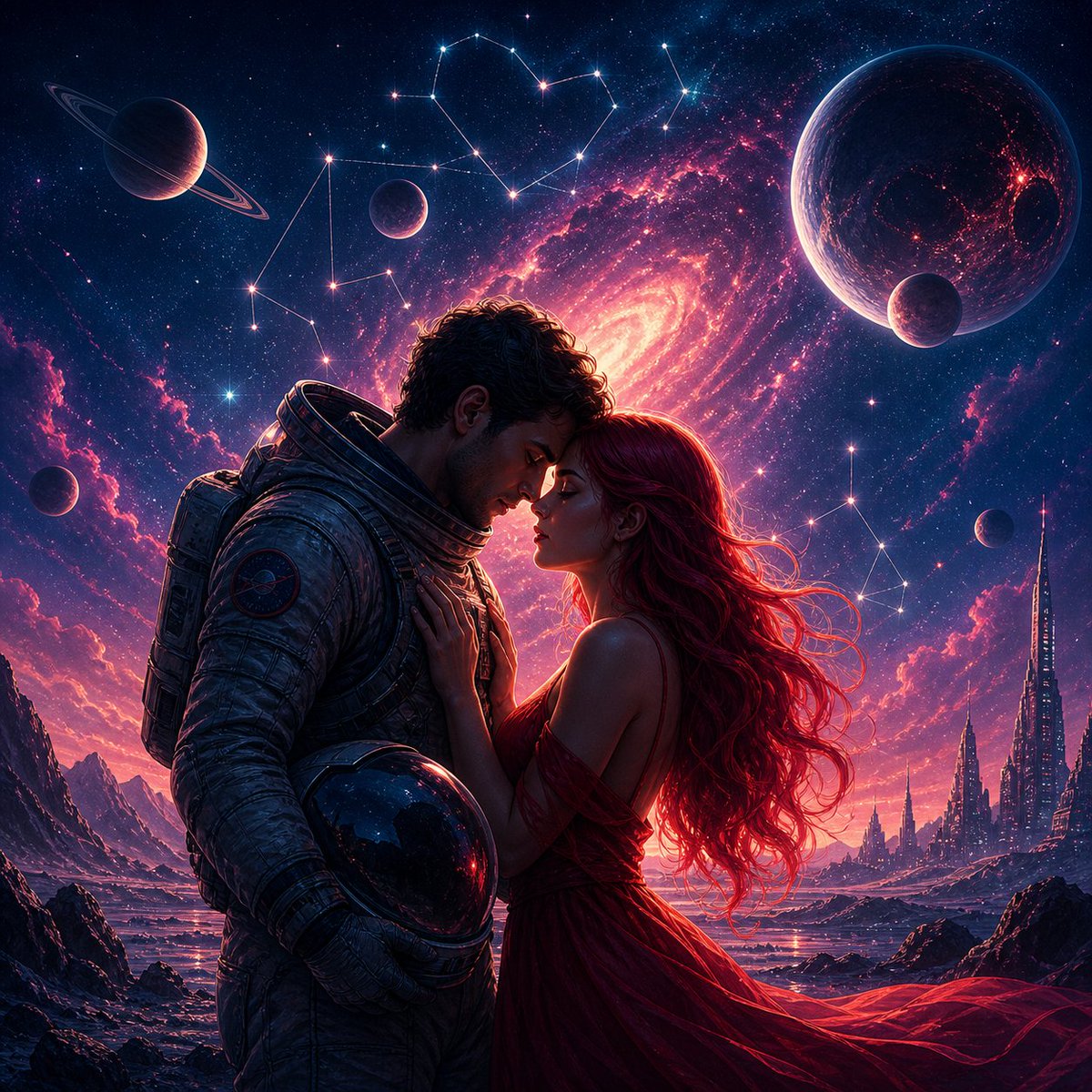cosmicinmotion's tweet photo. Our Names in the Cosmos 🌌  A story of love written across space and time. Synthwave and ambient soundscapes by Cosmic In Motion.  

🎧 Listen now.
https://t.co/J5Yq79zX79 https://t.co/fLVvZUIwsy