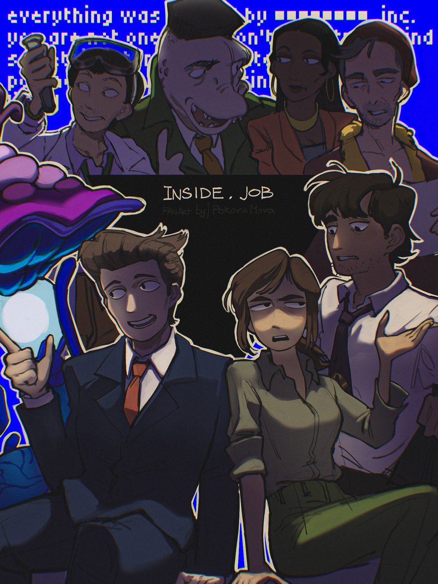 PokoraMora's tweet photo. Stupid Netflix canceled one of my favorite shows... ( ；∀；)
#Insidejob #fanart https://t.co/DDnFlowJn7