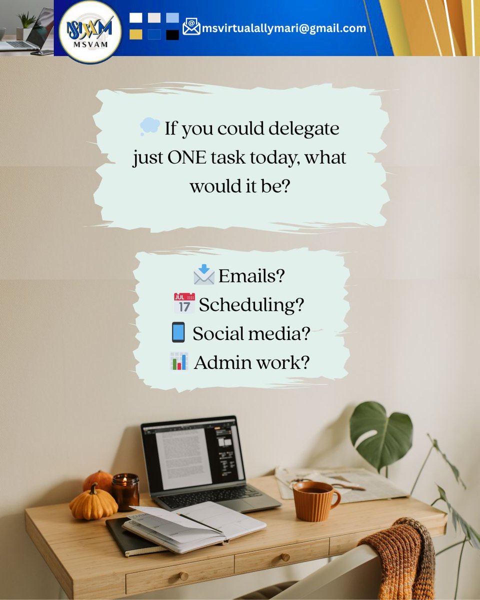 Basco_Marilyn13's tweet image. 🤝 Let’s Connect

Running a business comes with a lot on your plate…
✨ You don’t have to do everything alone—sometimes, the smartest move is to delegate.

#EntrepreneurLife #CommunityEngagement #BusinessTalk #VirtualAssistant #WorkSmarter