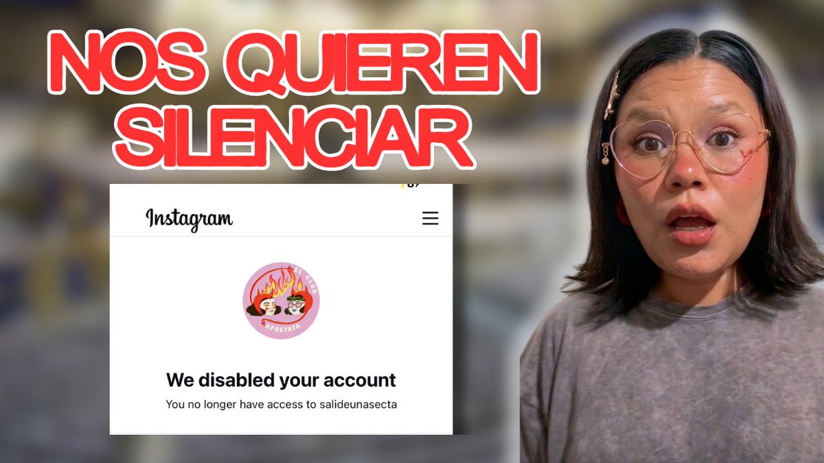 Estamos en vivo en youtube y hablaremos de todo el tema de la intimidación, la desactivación de mi cuenta y todo lo que hemos estado viviendo. Les agradecemos si nos acompañan.

Enlace: youtube.com/watch?v=fLCZDo…