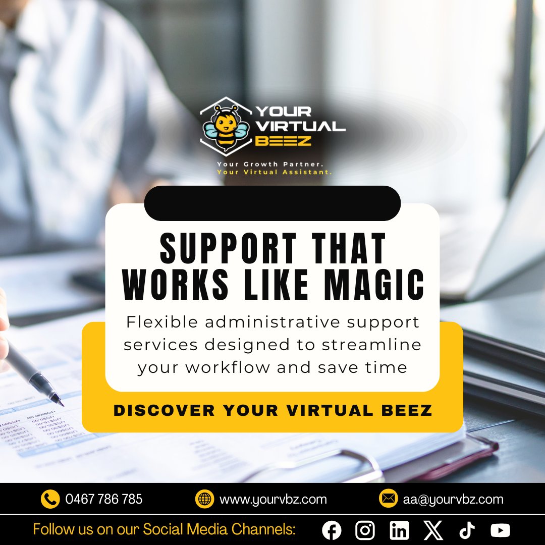 yourvirtualbeez's tweet image. Flexible administrative support that keeps your workflow smooth and your time focused on growth. Your Virtual Beez makes business easier.

Click and fill out this form now! wkf.ms/47eDQAB

#VirtualAssistant #Productivity #BusinessSupport #Outsource
