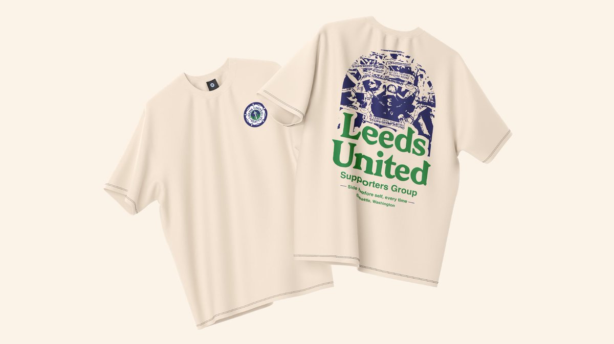 LUFCSeattle's tweet photo. From West Yorkshire to Seattle, this shirt is more than football—it’s identity. Blue &amp; green unite two homes. Our custom crest links two cities, one belief. “Side before self, every time.” Wherever you stand, you belong. Marching on Together.

Purchase Link in Bio https://t.co/JQhJHOJ6TC