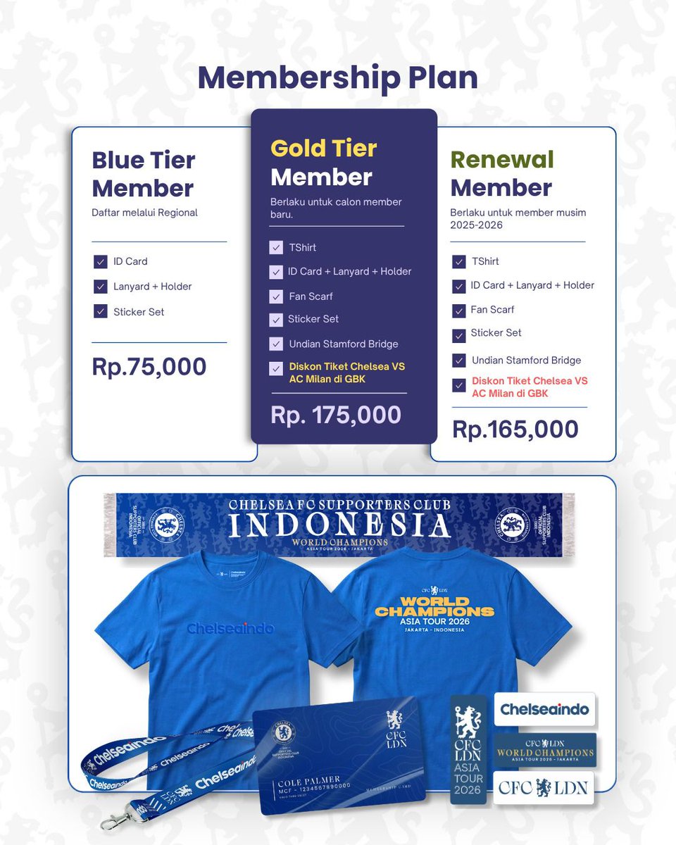 CISCsukabumi's tweet photo. membership cisc 2026/2027 telah datang ! 
nantikan link refferal membership cisc sukabumi, agar kalian bisa langsung terintegrasi dengan pembelian tiket chelsea asia tour 2026 💙
pertanyaan bisa ke 087896278545 https://t.co/ESWa0qZo5q