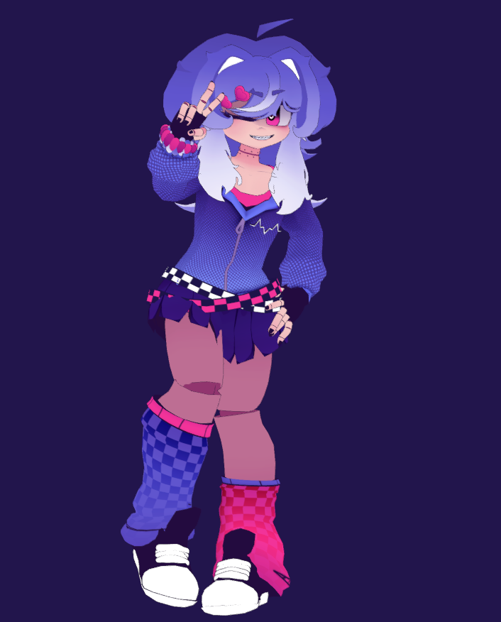 NOTLorenZside's tweet image. remade my ocs model &amp;amp; lowk i think im finnaly developing my own style 👀

#blender #3dmodelling #originalcharacter #oc