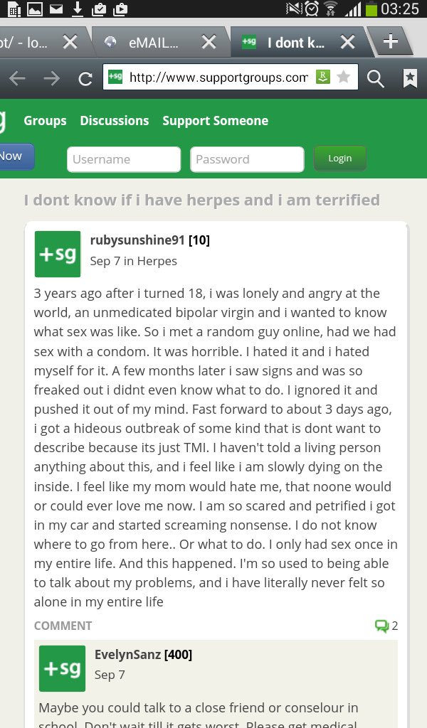 stepmom_420's tweet image. #quirkyloverosee posted this 11 years ago worried she had herpes and just never talks about it again? get checked remmy