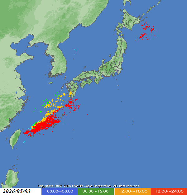 FjcSouth2's tweet photo. 昨日の落雷状況
https://t.co/cwTFhV2GBS https://t.co/2ceGken6c1