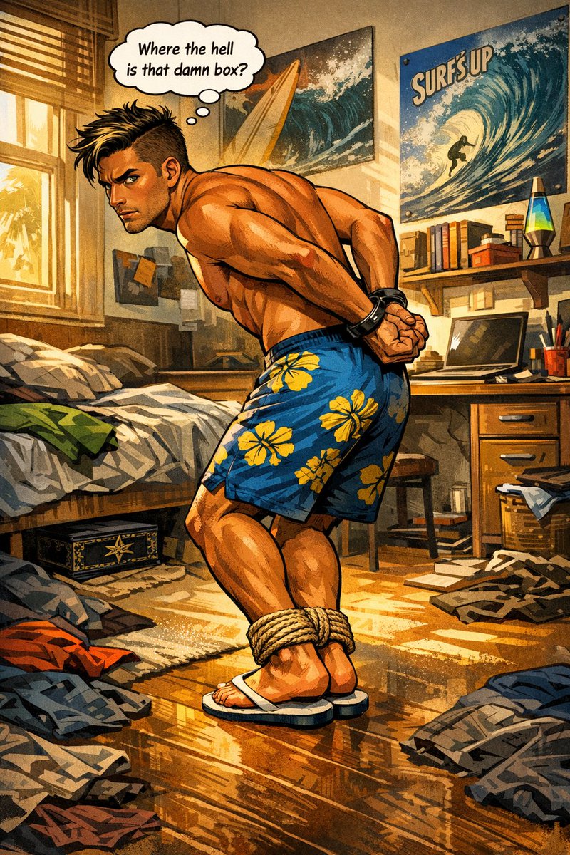 BoundAIComics's tweet photo. More 👇
Chapter 2 keeps going…
Hope you guys are enjoying the story so far 😄
More coming soon 👀
#ComicThread #malebondage #AIart #bondage #gay #comics https://t.co/RDIEf08mxf
