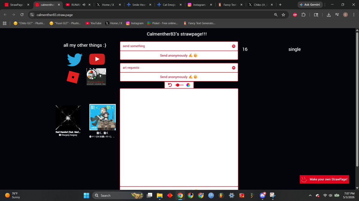 『𝒞𝒶𝓁𝓂𝑒𝓃𝓉𝒽𝑒𝓇』 tweet media