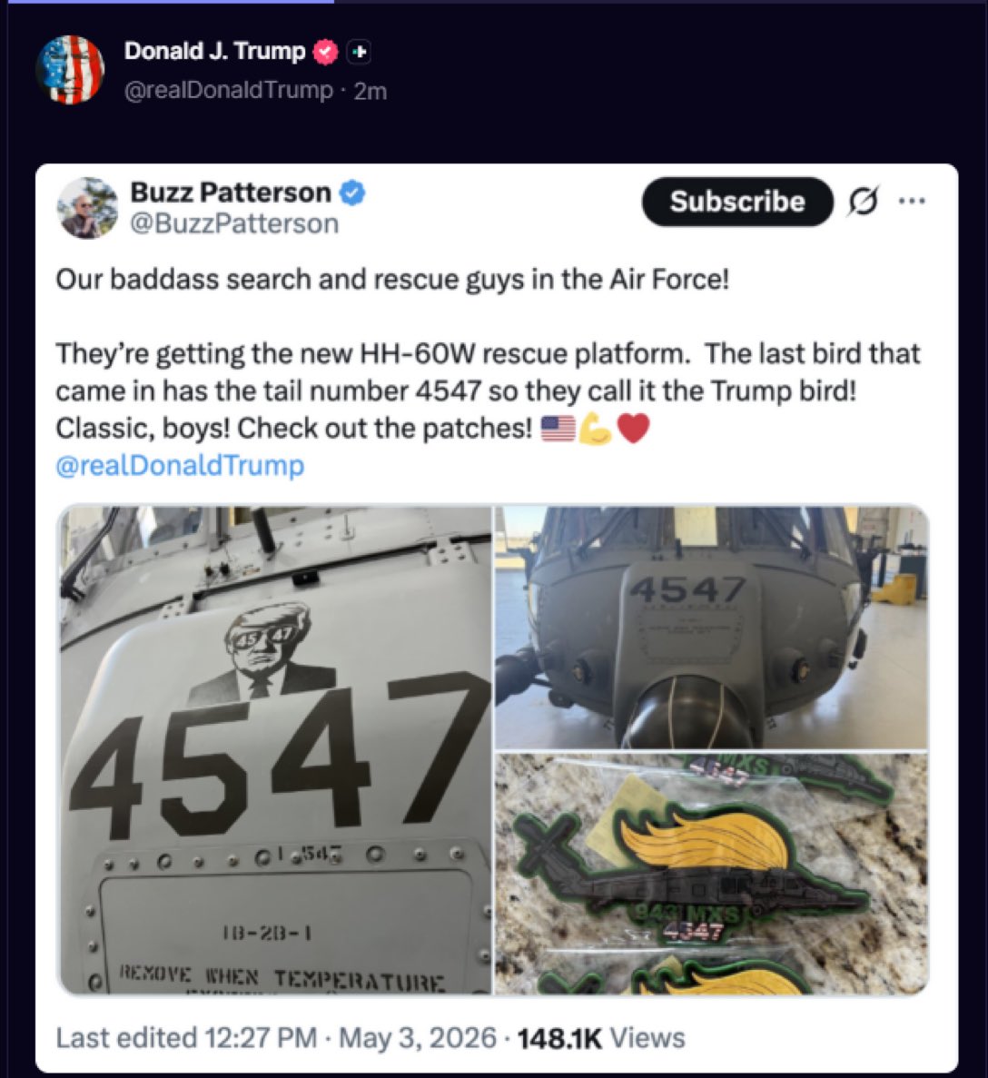Buzz Patterson tweet media