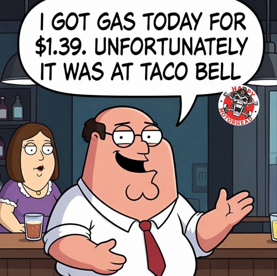 HappyMotorhead's tweet image. I GOT GAS TODAY FOR $1.39. UNFORTUNATELY IT WAS AT TACO BELL 

#Funny #Humor #GasPrices
