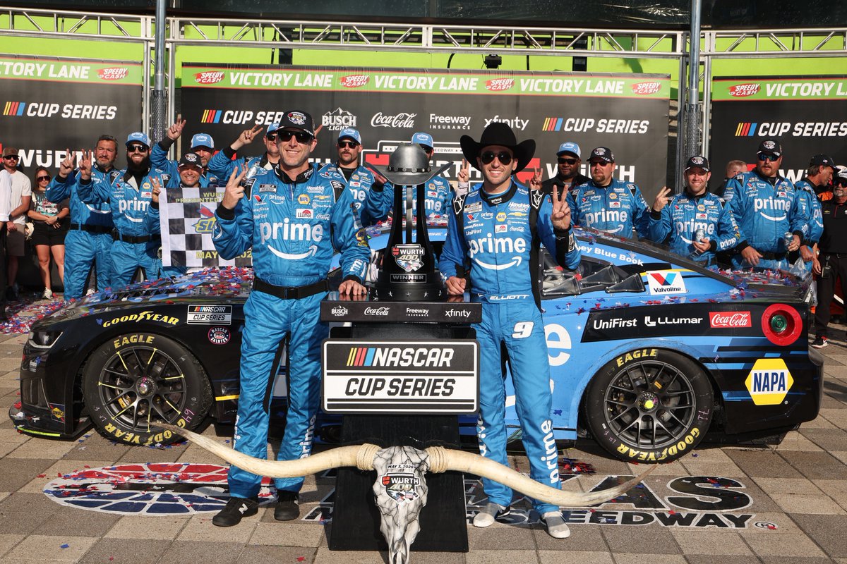 With @ChaseElliott's victory in Sunday's #Wurth400 at Texas, Alan
