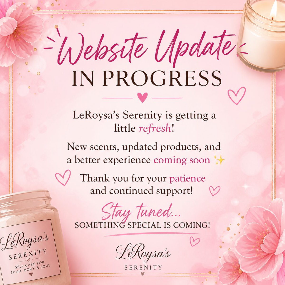 SLeroysa's tweet image. #websiteupdate #comingsoon