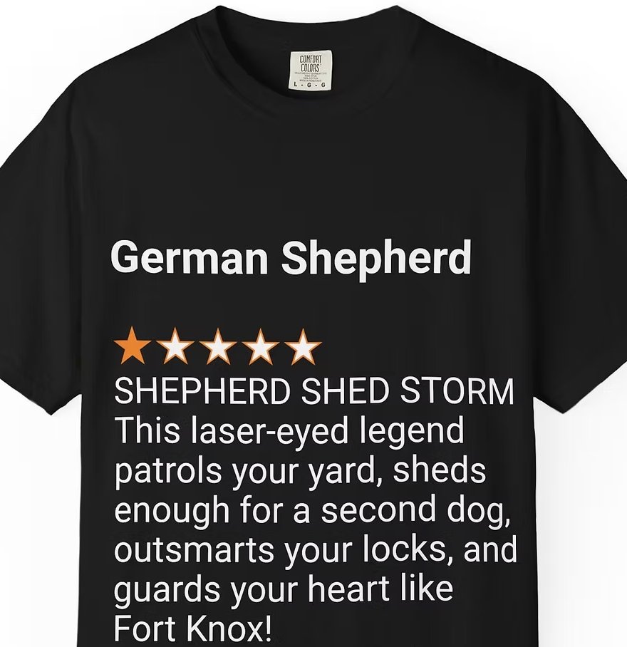 RatedOneStarHQ's tweet image. THIS AIN’T JUST A T-SHIRT—IT’S A ONE-STAR BADGE OF HONOR FOR THE HUMAN OWNED BY A SHEPHERD SHED STORM!

#dogs #germanshepherd #RatedOneStar