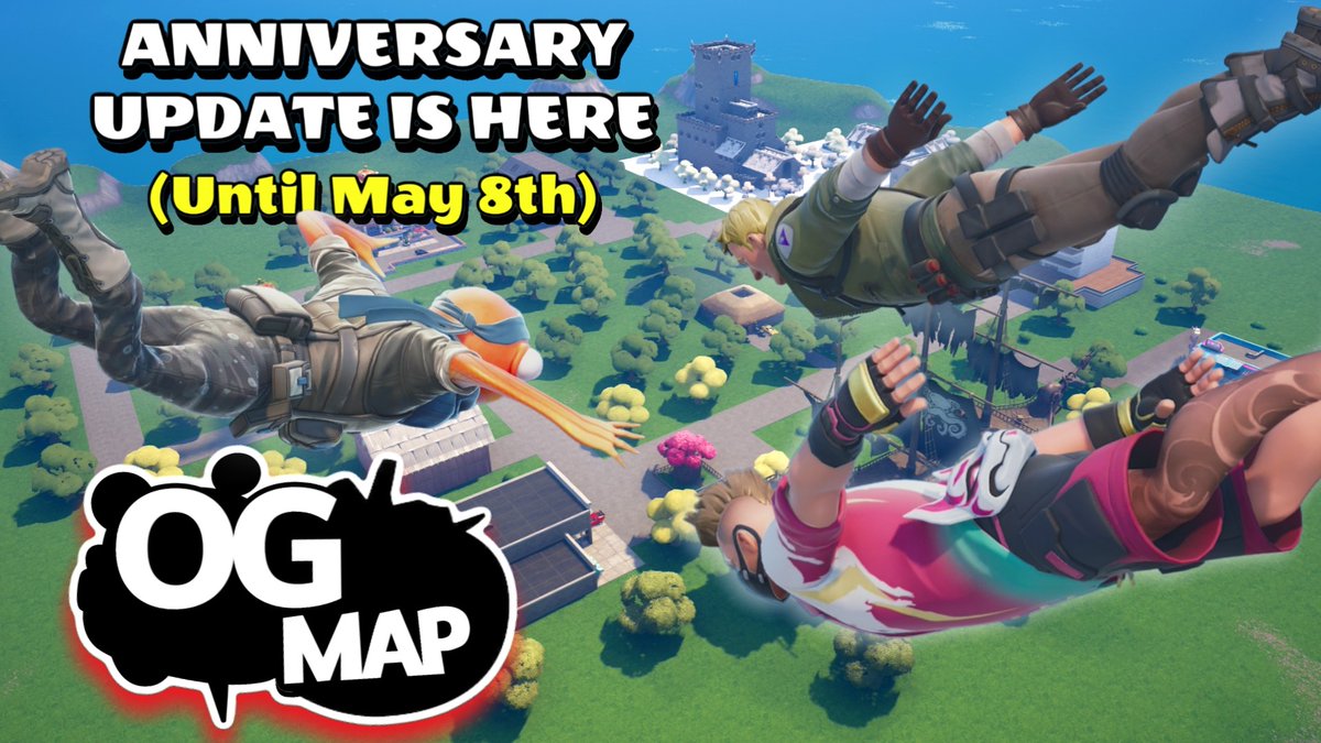 GamingOwyo's tweet photo. THE FINAL UPDATE FOR THE ANNIVERSARY UPDATE IS LIVE!

Check out the community post here: https://t.co/weRdZFIgVR

#owyosminibr #minibr #battleroyale #fortnite #mapupdate #update #ogmap #anniversery https://t.co/MVaZJ24lSd