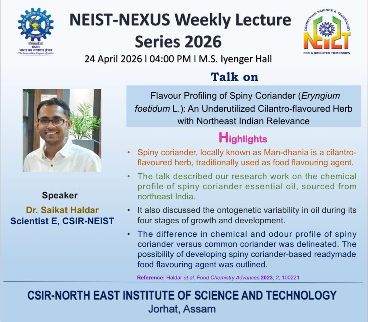 CSIR-NEIST tweet media