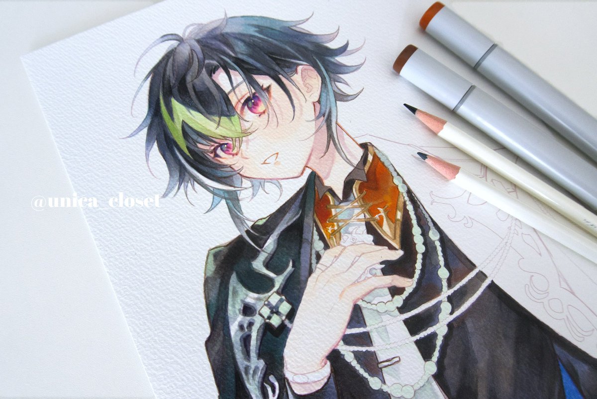 雲丹。┊絵師100人展 16 【4/29~5/6】 tweet media