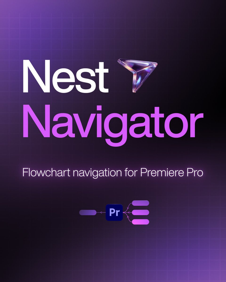 oliverchaffe's tweet image. Built a Premiere plugin that finally brings AE's flowchart view to nested sequences.

Hit a shortcut → see the whole hierarchy → double-click to jump.

No more losing nests in messy timelines.
Win + MAC

oliverchaffe.com/project/nest-n…

#motiondesign #premierepro #adobe #videoediting
