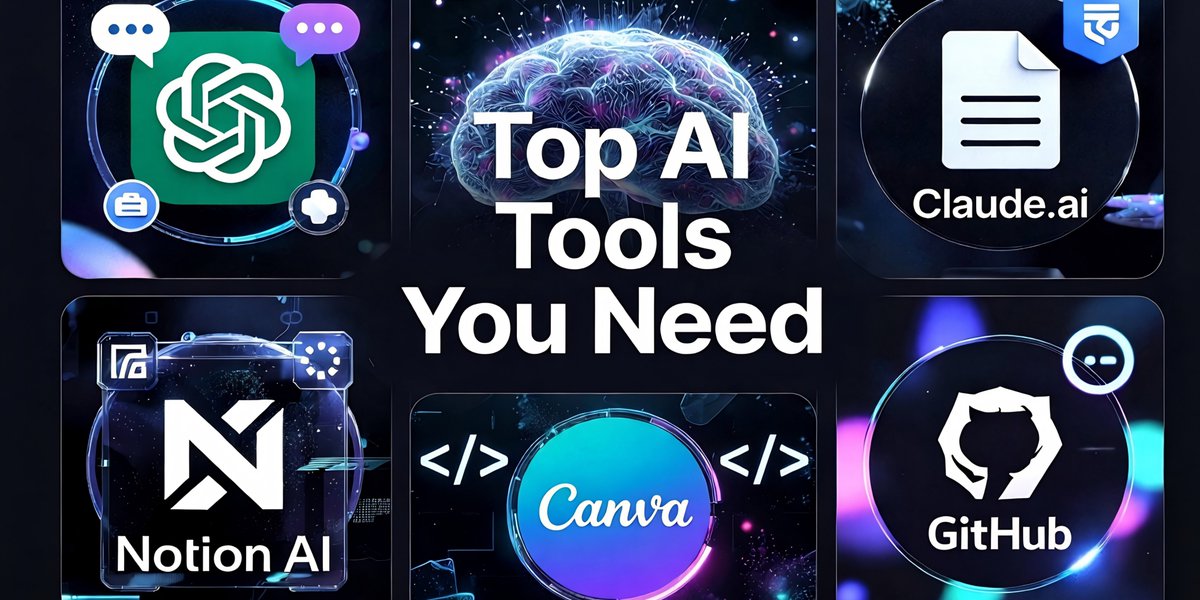 AentBabes's tweet image. I wasted SO much time before I found these AI tools 😭
this thread might actually change how you work, study, or create save this. you'll thank me later 🧵👇 
#AI #AITools #Tech