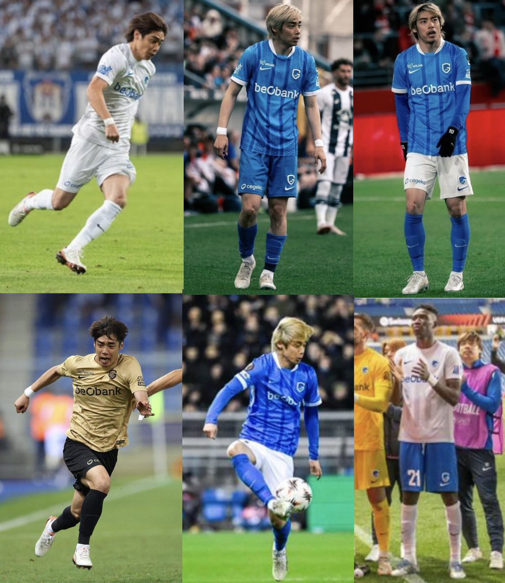 Genkユニフォームあれこれ👕 白×白 青×青 青×白 金×黒 青×白(EL) 白×青