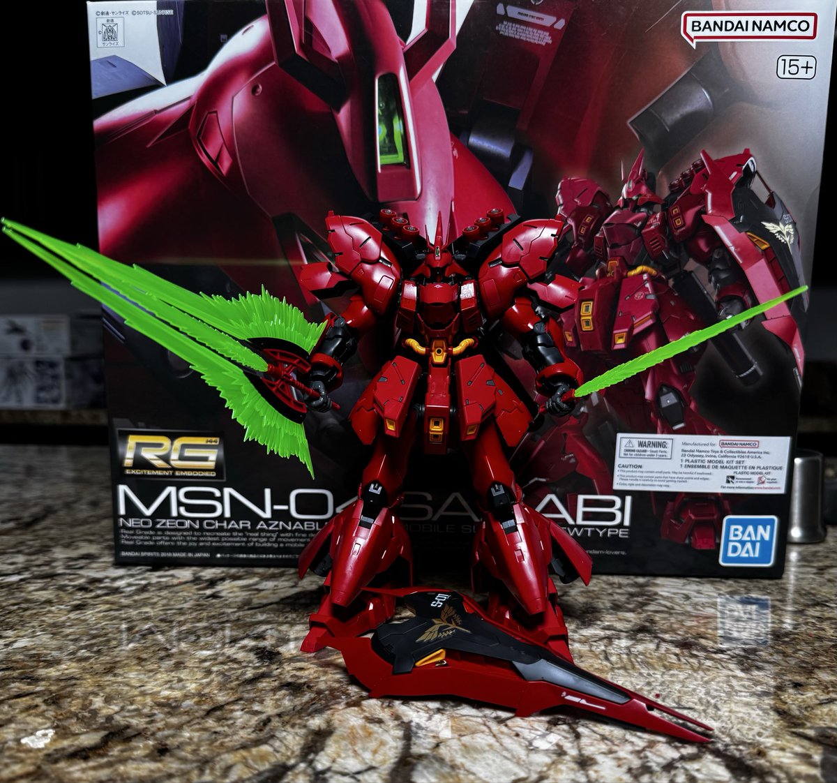 controversy_v4s's tweet image. Finished my RG Sazabi

Really fun build now for stickers 
#Gunpla #Gundam