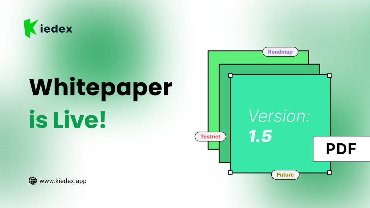JEEPMAXxyz's tweet photo. Something BIG just dropped in the Kiedex ecosystem.
Whitepaper v1.5 is now live β revealing the next evolution of roadmap, testnet mechanics, and future development.
Early readers always win.
@kiedexapp
#Kiedex #CryptoAlpha #Whitepaper #Tesnet https://t.co/jySehH10vN