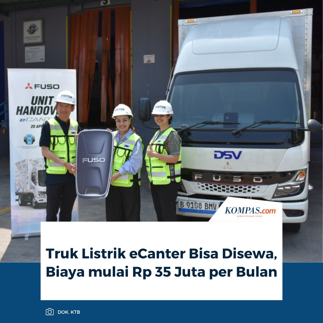 kompascom's tweet photo. Baca di sini:
https://t.co/NqLwm8SHly
Takari yang merupakan bagian dari Mitsubishi HC Capital Inc. menghadirkan skema Operating Lease (OPL), memungkinkan pelaku usaha gunakan truk listrik tanpa harus membeli unit.
~NA #TrukListrik #Ecanter #Mitsubishi https://t.co/J1ekgxZ5rD
