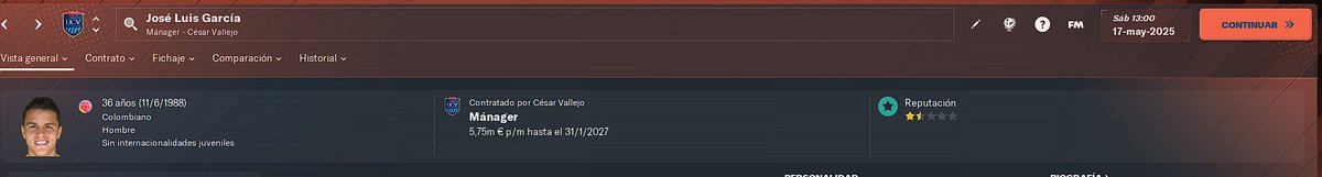 Sabes que la partida de Football Manager se puso curseada cuando un colocho de 36 años se vuelve DT de un equipo peruano