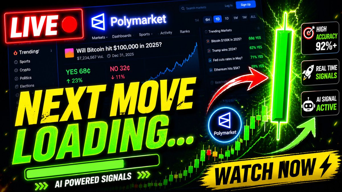 EarlyPumpBOT's tweet photo. @Polymarket LIVE STREAMING 🔴 AI Polymarket Signals in Action

https://t.co/hDbowCuvie https://t.co/3IO3Gh44vj