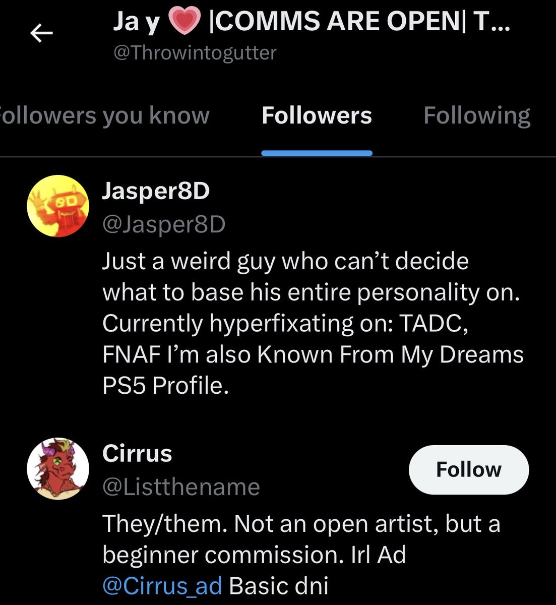 Jasper8D's tweet photo. @Throwintogutter I am a Monty fan who is now following you :] https://t.co/7fcCCvR3FU