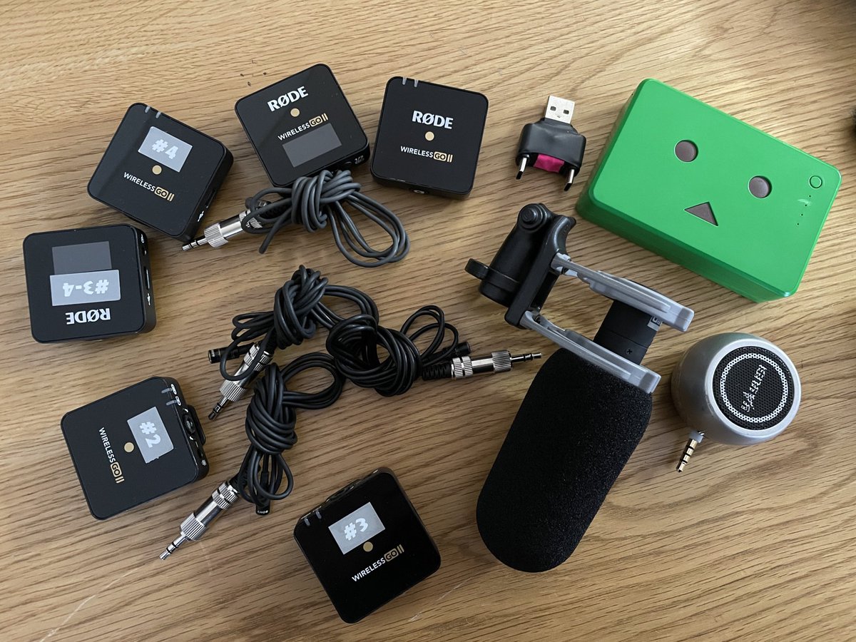 RODEのWirelessPro(写真はGo2)は、Youtuber以外の映像制作ではよく使