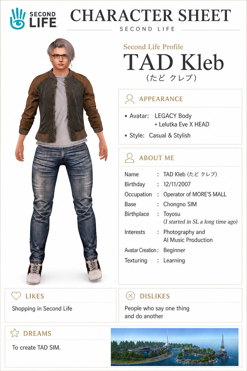 TAD Kleb (SecondLife MORE'S MALL) tweet media