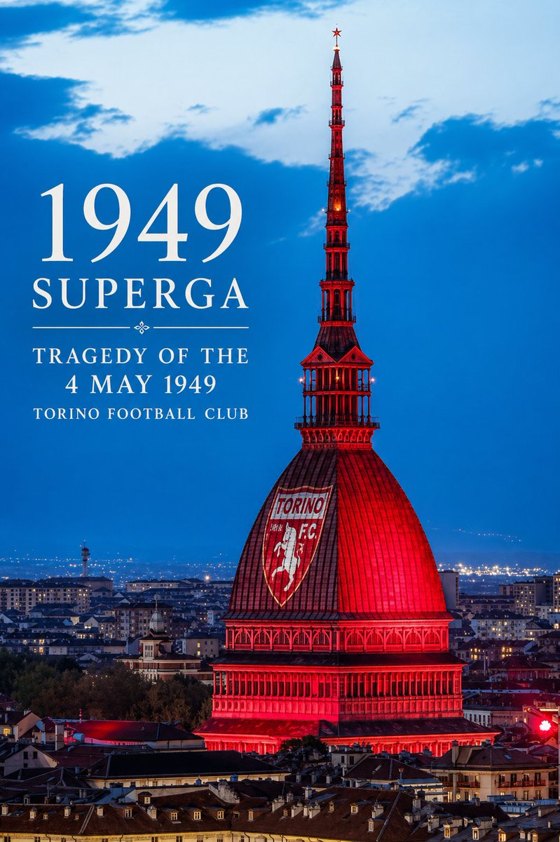 Today we remember one of the darkest days in football history.
On 4 May 1949, the legendary Torino FC — known as the “Grande Torino” — was tragically lost in the Superga air disaster.
#GrandeTorino #Superga #Torinofc #Superga1949 #ForzaToro #Toro #ItalianFootball #Calcio