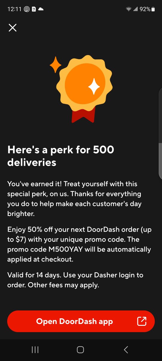 peter237braun's tweet photo. Chat is this a recession indicator? 
Or is late stage capitalism just becoming a more expansive hellscape at an alarming rate? 500 deliveries is 125 hours of my life. The thank you we get is a 7$ coupon that we can spend on food in there app. https://t.co/1KVXBOMhWW