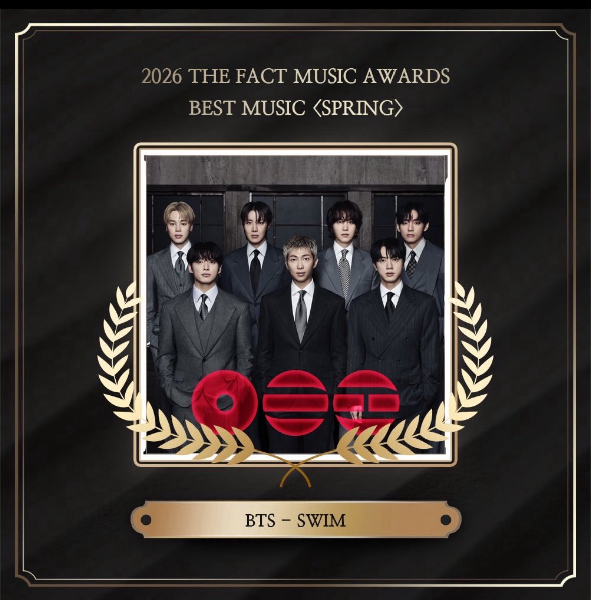 satan4seven's tweet photo. “SWIM”, do #BTS, conquistou o prêmio de “BEST MUSIC SPRING” no The Fact Music Awards (TMA) 2026! 💜

CONGRATULATIONS BTS
SWIM TMA 2026 BEST MUSIC SPRING
#SWIM_TMAWin #BTS_SWIM
#BestMusicSpring_SWIM https://t.co/vhcmQcjBh3