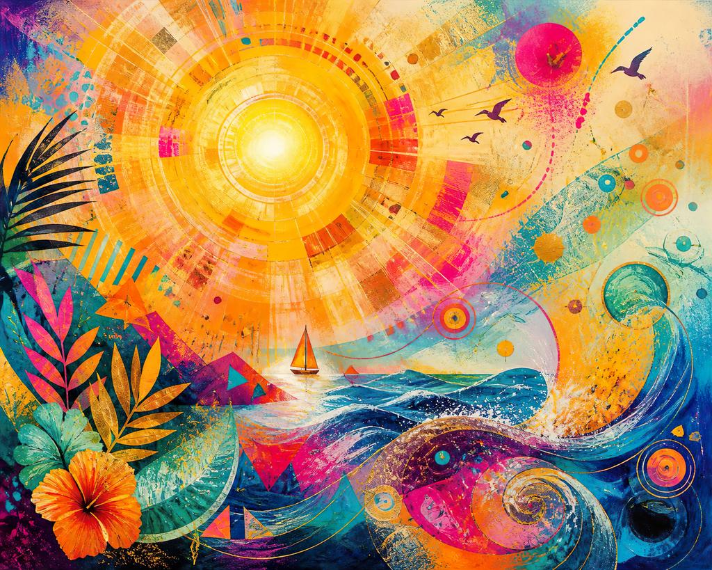 AlienMagicEyes's tweet image. 🌞Have a fantastic new week 
☀️Orbit of Summer @objktcom
🌊A blazing sun, a spinning dream, where light dissolves in every stream, waves whisper secrets, bright and free, of endless warmth and ecstasy.
🧡10E for 2 $XTZ

#NFTs #NFTCommunity #tezos