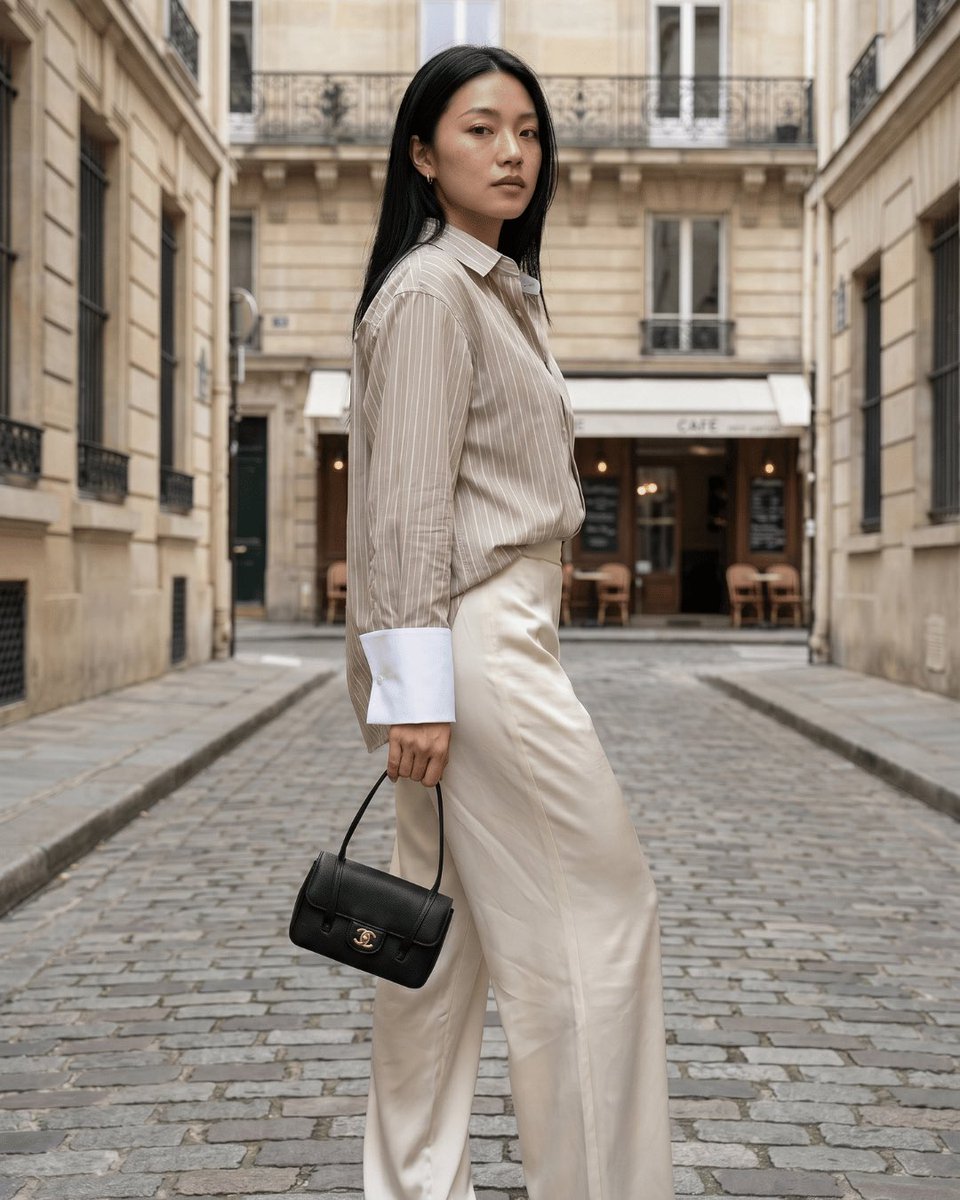 Asliehavy's tweet image. The outfit is so simple, yet elegant right ❤️ 
#asliehavy  #dailyoutfit  #shirt