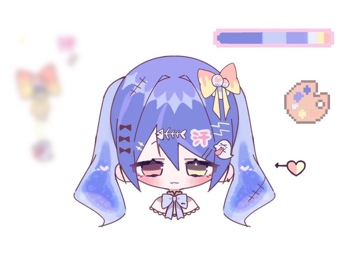 umes1007's tweet photo. キャラデザ販売💓🎀

1.2枚目700円♡
3.4枚目500円♡

お求めの方はリプに番号お願いします🤲🫶
 #イラスト企画  #キャラデザ  #依頼募集中　#有償依頼 https://t.co/mQQV9FujCn