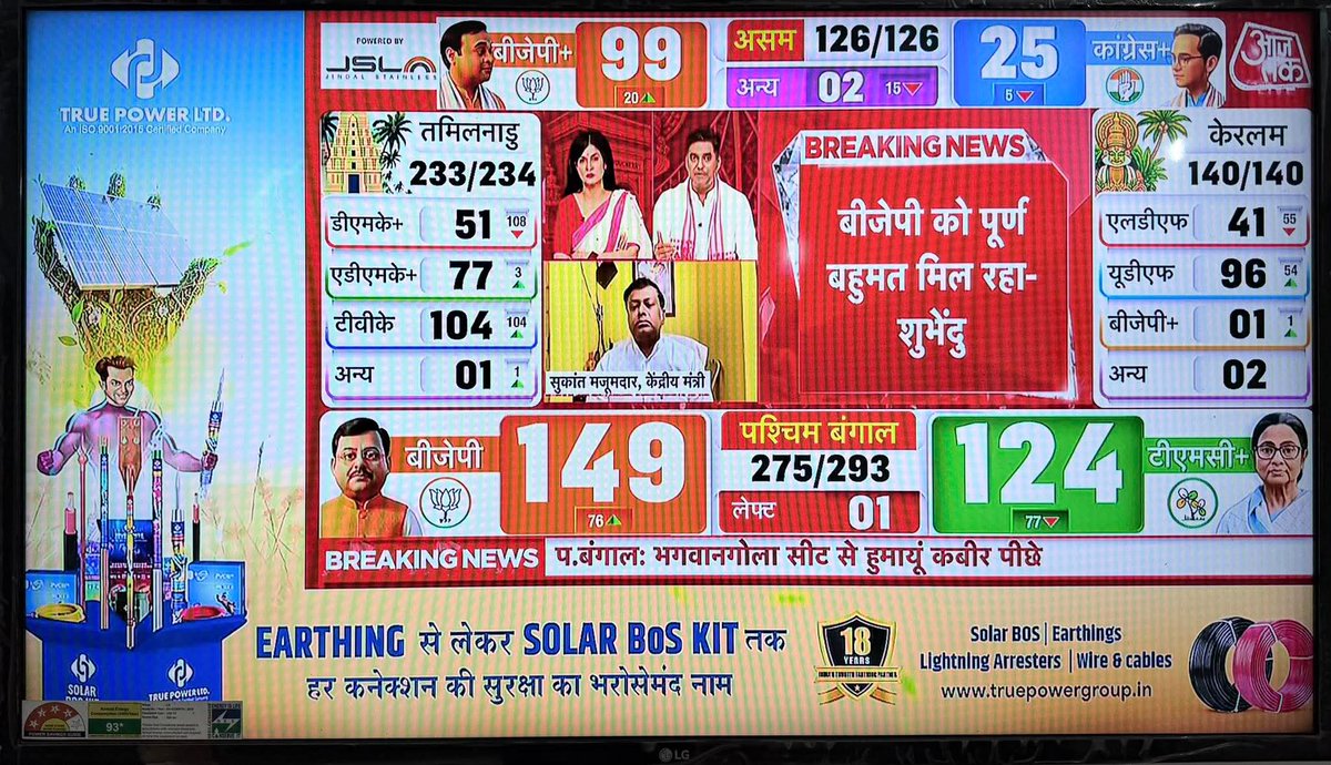 imittalnitin's tweet photo. खुशनुमा मौसम #बीजेपी की जीत का उदघोष
मौसम ने उड़ाया #टीएमसी गुंडों का होश
#WestBengalLegislativeAssemblyelection2026
#aajtak https://t.co/4eIXS04kMD