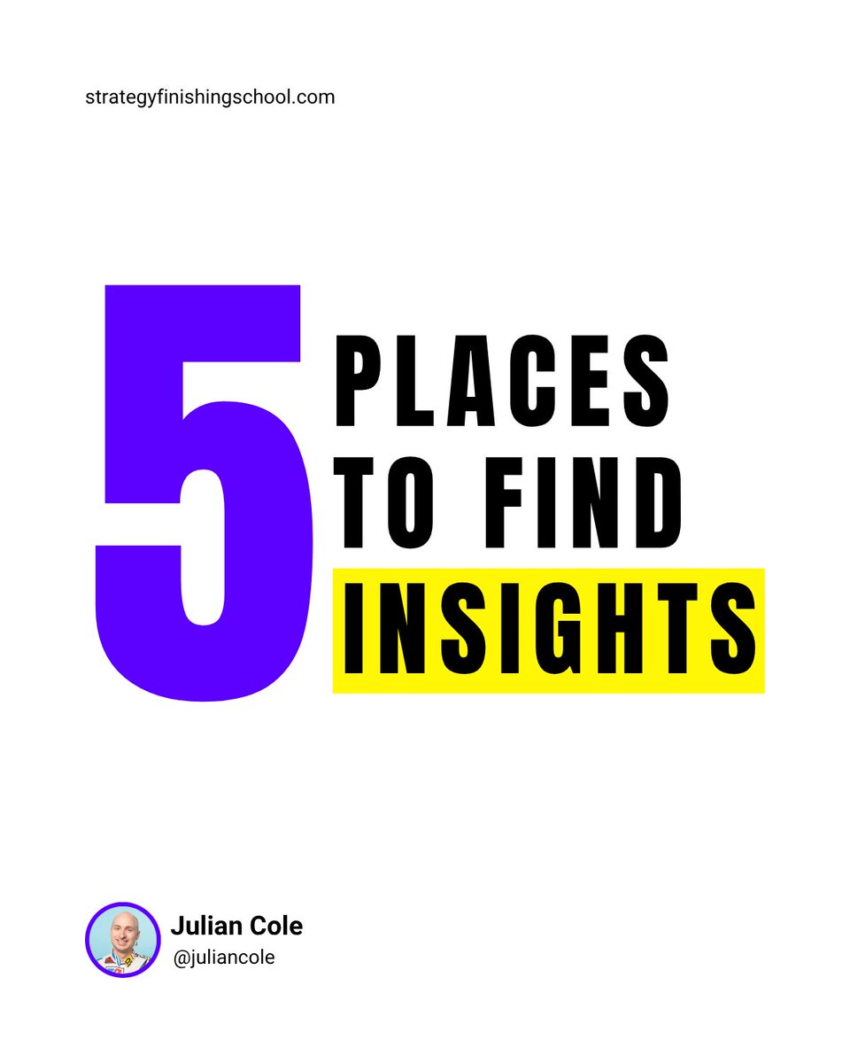 juliancole's tweet photo. 5 places you can find insights. https://t.co/w9nfr6zIDO