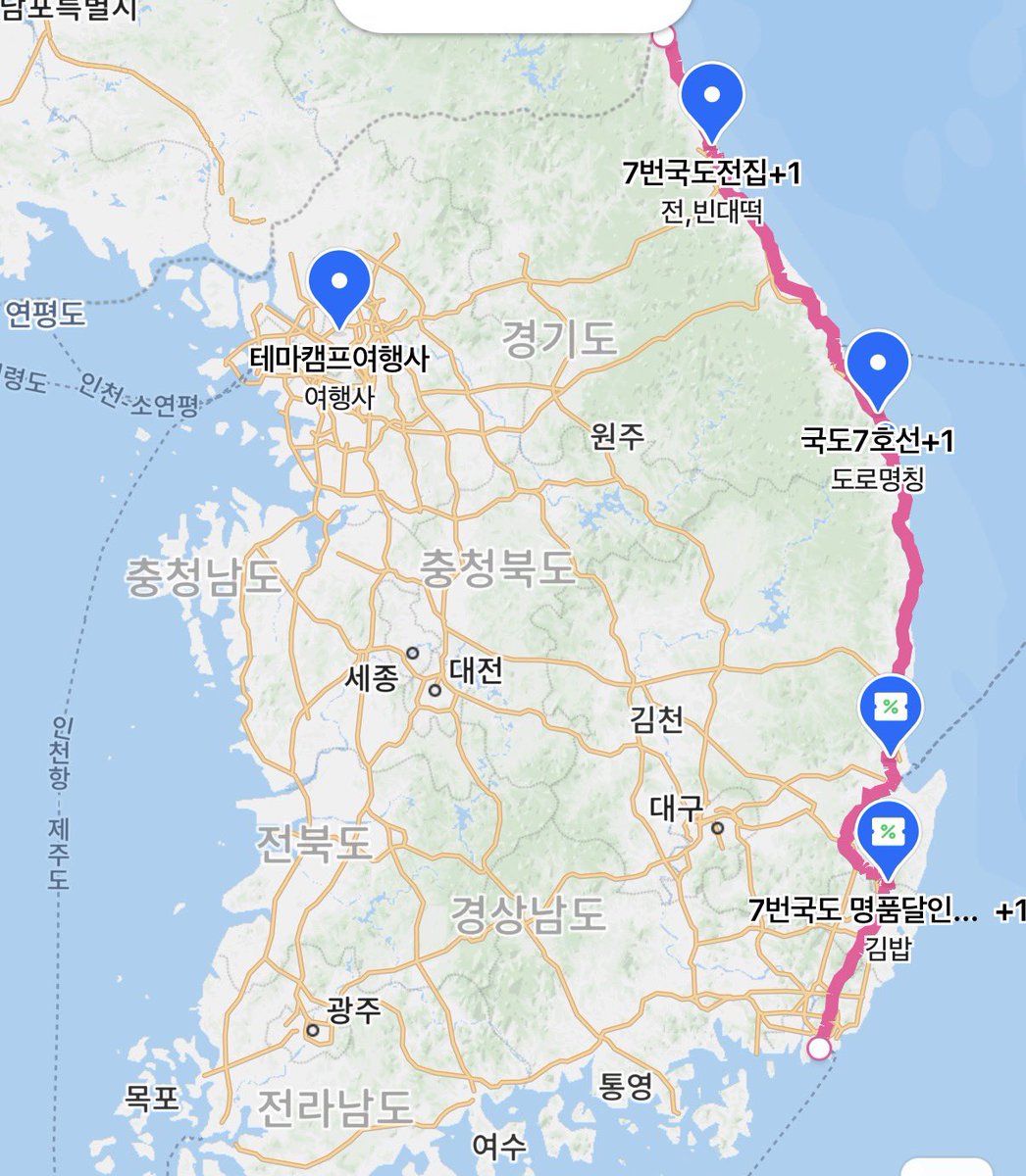 arongmarong's tweet image. 나 꼭 해보고 싶은 국내여행
“7번국도 드라이브”
여름이 오기전에 나 꼭 할거다
근데 지피티에 물어보니 3박4일은 걸린다네..

1일차 — 부산 → 기장 → 울산 → 경주 감포 → 포항 숙박

2일차 — 포항 → 영덕 → 울진 → 삼척 숙박

3일차 — 삼척 → 동해 → 강릉 → 양양/속초 숙박

4일차 — 속초