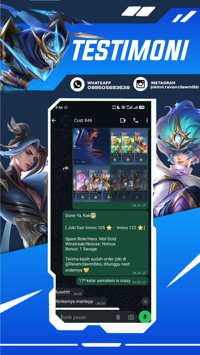 Ravenclawmlbb | Joki ML tweet media
