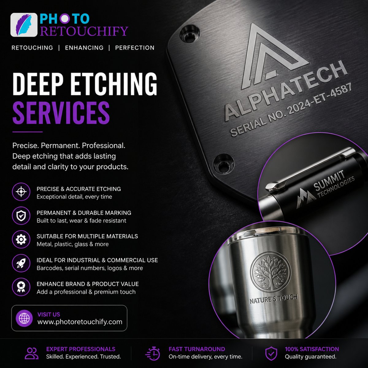 PhotoRetouchify's tweet photo. 𝐏𝐫𝐞𝐜𝐢𝐬𝐢𝐨𝐧 𝐭𝐡𝐚𝐭 𝐥𝐚𝐬𝐭𝐬 𝐟𝐨𝐫𝐞𝐯𝐞𝐫
✔️ Sharp &amp; clean engraving
✔️ Durable &amp; professional finish
✔️ Perfect for branding &amp; products
Turn ordinary surfaces into premium impressions.
Website: https://t.co/wxyTeyOWGE
Contact us: info@photoretouchify.com
#DeepEtching https://t.co/Jo1PU6O62B