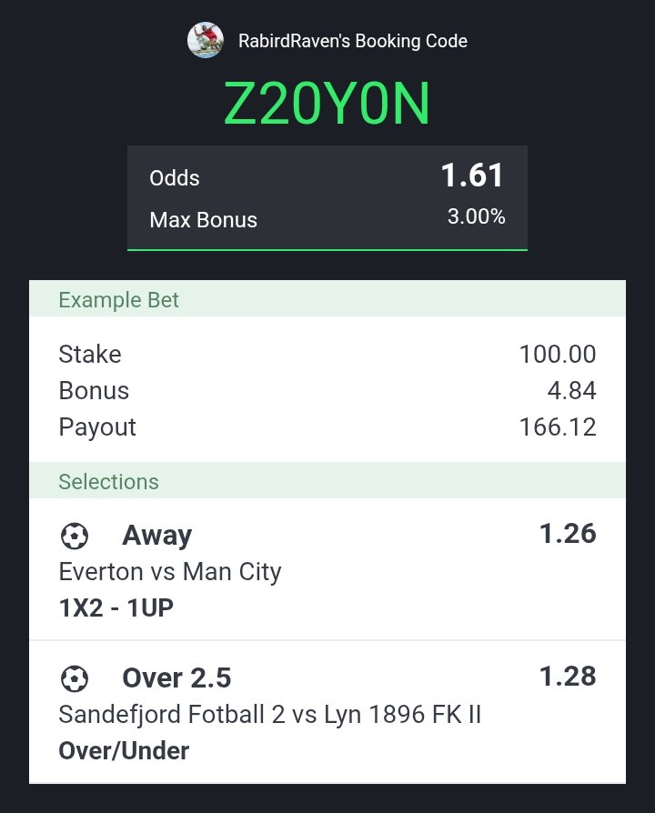 rabirdraven's tweet image. Sportybet.
5pm.

RABIRD RAVEN do not have any √!p.

#sports #football #predictions #2odds