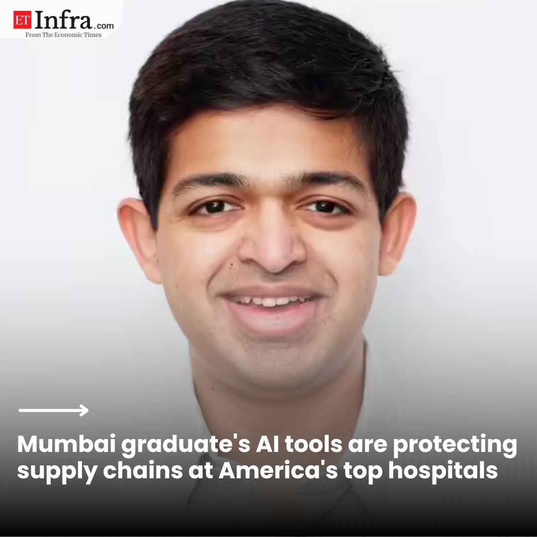ET_Infra's tweet image. Mumbai graduate's AI tools are protecting supply chains at America's top hospitals

📖: infra.economictimes.indiatimes.com/news/logistics…
✍🏻: P Manoj

#Healthcare #AI #SupplyChain #HealthTech #Innovation #Startups #Data #Operations #USHealthcare #Technology #ETInfra