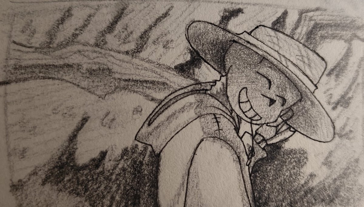 assilm6's tweet photo. "Horror is really asleep from so much work."
------------
#Undertaleau #Artlem https://t.co/xya6QPKil5
