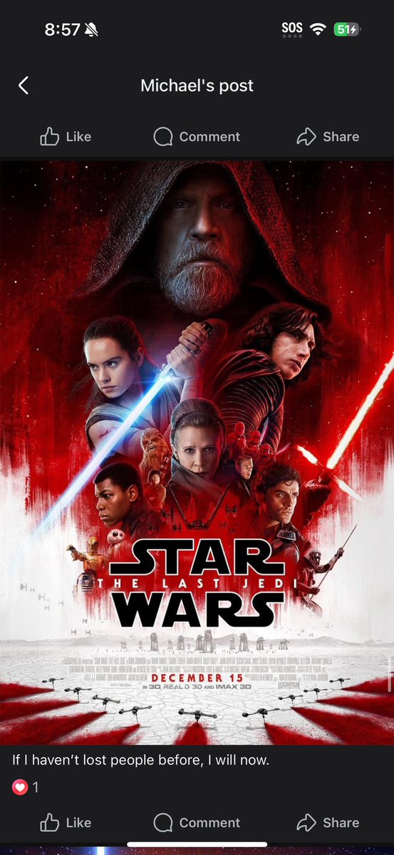 Michaelbellonis's tweet photo. @AnthonyLaFauci Undoubtedly. The cinematography/choreography, the script, the deepening of the Force, the concept of the Dyad in general. The editing - the SOUND DESIGN. So much of it. I love it. https://t.co/MYUl2Y1pmt