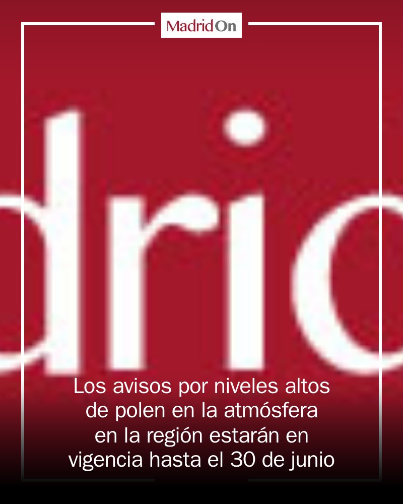 MADRIDON_NEWS's tweet image. 🌼 ¡Atención Madrid! La Comunidad activa su sistema de alerta sobre niveles altos de polen. Prepárate y conoce los tipos más alergénicos: gramíneas, plantago y olivo. ¡Cuida tu salud esta primavera! #Alergias #Madrid #Polen mrf.lu/V1LB